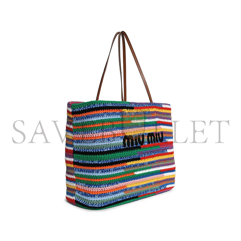 MIU MIU CROCHET TOTE BAG 5BG228 (40*34*16cm)